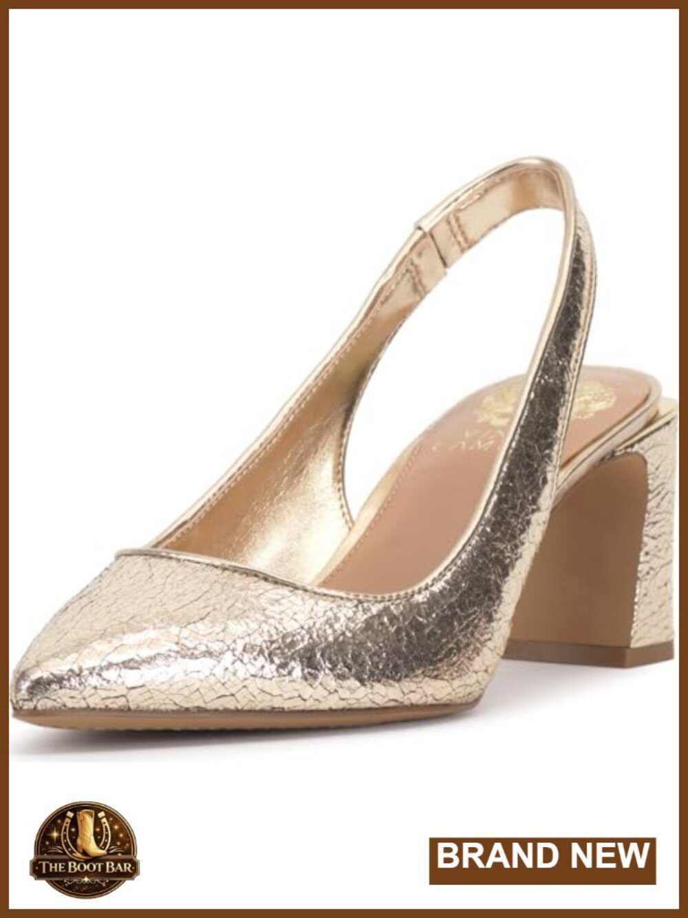 Leather Pointed Toe Slingback Block Heel Pump Formal Dress Shoe